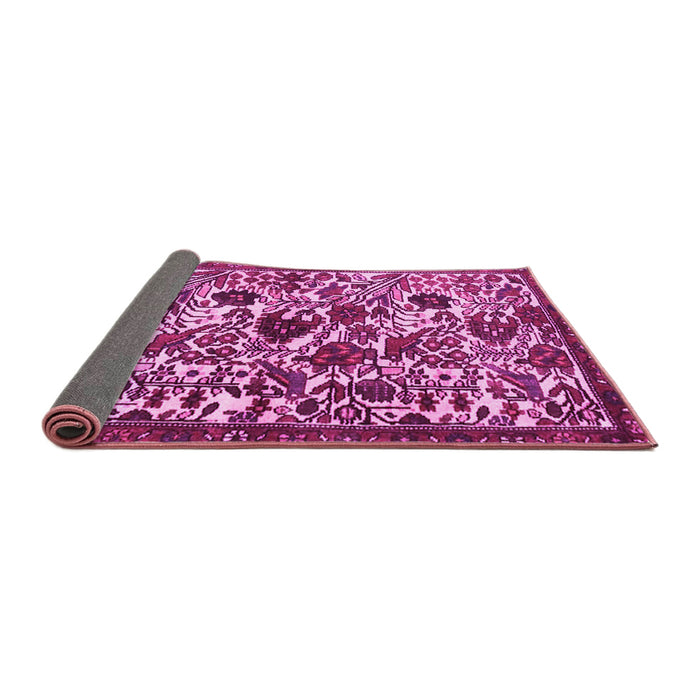 Sideview of Persian Pink Traditional Rug, tr4367pnk