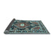 Sideview of Medallion Light Blue Traditional Rug, tr4368lblu