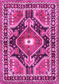 Medallion Pink Traditional Rug, tr4368pnk