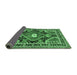 Sideview of Medallion Emerald Green Traditional Rug, tr4368emgrn