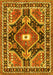 Medallion Yellow Traditional Rug, tr4368yw