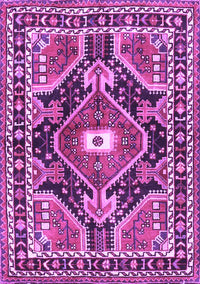 Medallion Purple Traditional Rug, tr4368pur