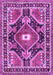 Medallion Purple Traditional Rug, tr4368pur