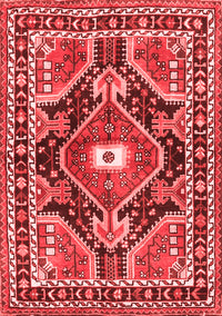 Medallion Red Traditional Rug, tr4368red