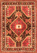 Medallion Orange Traditional Rug, tr4368org