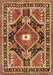 Medallion Brown Traditional Rug, tr4368brn