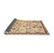 Sideview of Traditional Brown Gold Animal Rug, tr4369