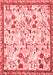 Animal Red Traditional Area Rugs