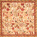 Serging Thickness of Animal Orange Traditional Rug, tr4369org