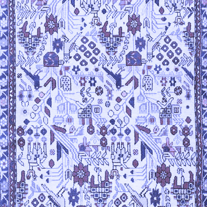Animal Blue Traditional Rug, tr4369blu