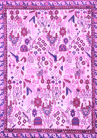 Animal Purple Traditional Rug, tr4369pur