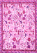 Animal Pink Traditional Rug, tr4369pnk