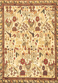 Animal Brown Traditional Rug, tr4369brn