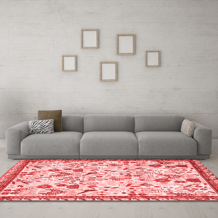 Traditional Red Washable Rugs