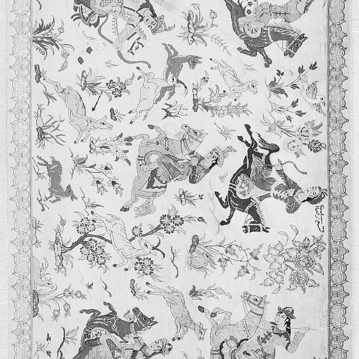 Serging Thickness of Machine Washable Animal Gray Traditional Rug, wshtr436gry