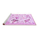 Sideview of Machine Washable Animal Purple Traditional Area Rugs, wshtr436pur