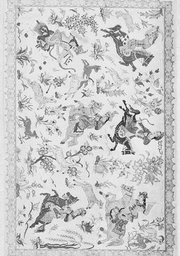 Animal Gray Traditional Rug, tr436gry