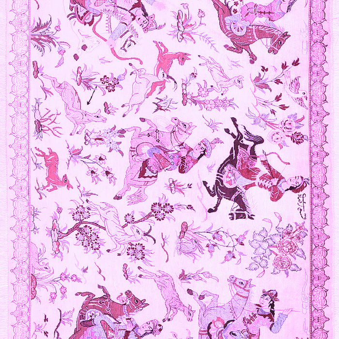 Machine Washable Animal Purple Traditional Area Rugs, wshtr436pur