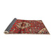 Sideview of Traditional Orange Salmon Pink Medallion Rug, tr4370