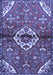 Medallion Blue Traditional Rug, tr4370blu