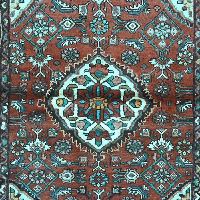 Medallion Light Blue Traditional Rug, tr4370lblu