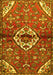 Medallion Yellow Traditional Rug, tr4370yw