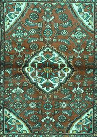 Medallion Turquoise Traditional Rug, tr4370turq