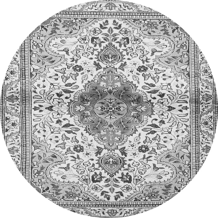 Machine Washable Persian Gray Traditional Rug, wshtr4371gry