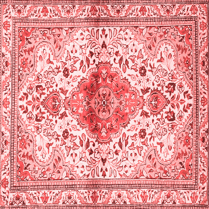 Machine Washable Persian Red Traditional Rug, wshtr4371red