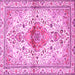 Square Persian Pink Traditional Rug, tr4371pnk