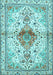 Machine Washable Persian Light Blue Traditional Rug, wshtr4371lblu