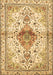 Machine Washable Persian Brown Traditional Rug, wshtr4371brn