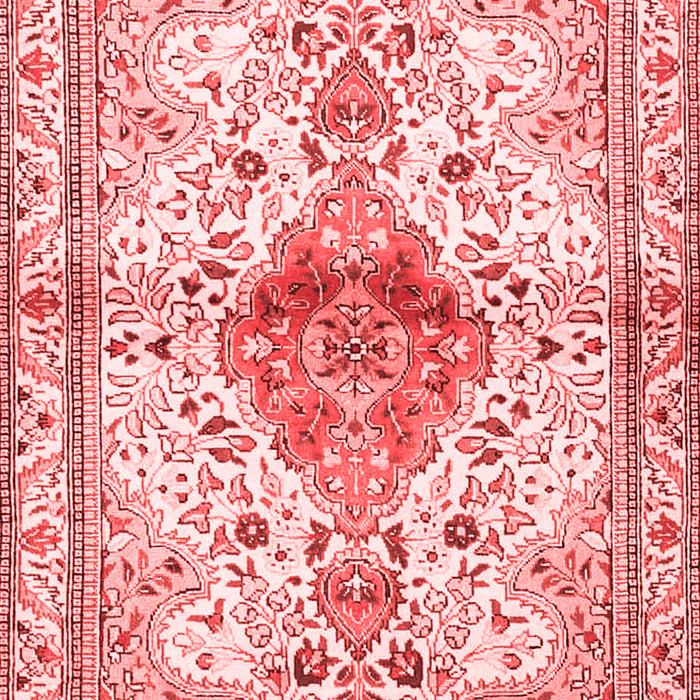 Machine Washable Persian Red Traditional Rug, wshtr4371red