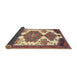 Sideview of Traditional Brown Red Persian Rug, tr4372