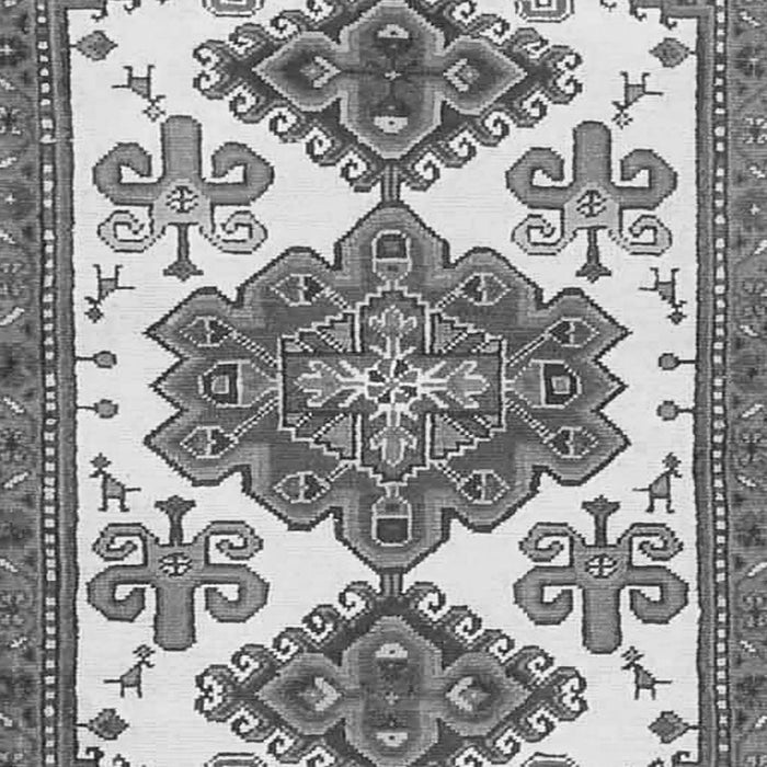 Serging Thickness of Machine Washable Persian Gray Traditional Rug, wshtr4372gry