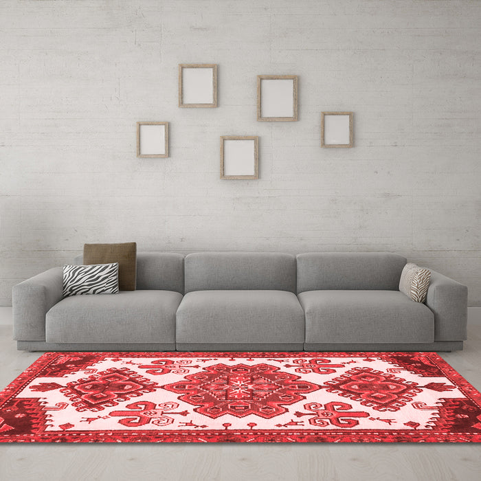 Traditional Red Washable Rugs