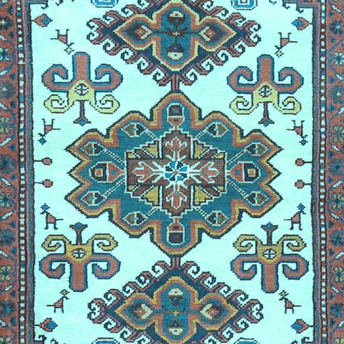 Machine Washable Persian Light Blue Traditional Rug, wshtr4372lblu