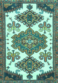 Persian Turquoise Traditional Rug, tr4372turq
