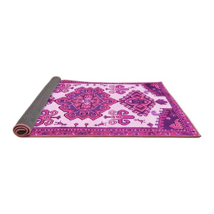 Sideview of Persian Pink Traditional Rug, tr4372pnk
