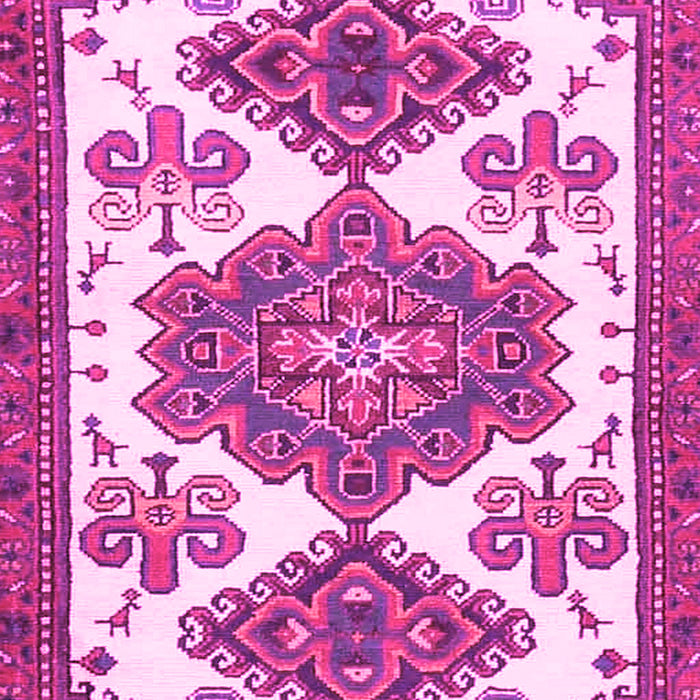 Machine Washable Persian Pink Traditional Rug, wshtr4372pnk