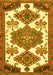 Machine Washable Persian Yellow Traditional Rug, wshtr4372yw