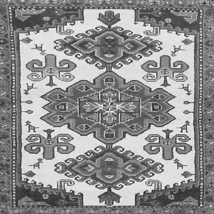 Serging Thickness of Persian Gray Traditional Rug, tr4372gry