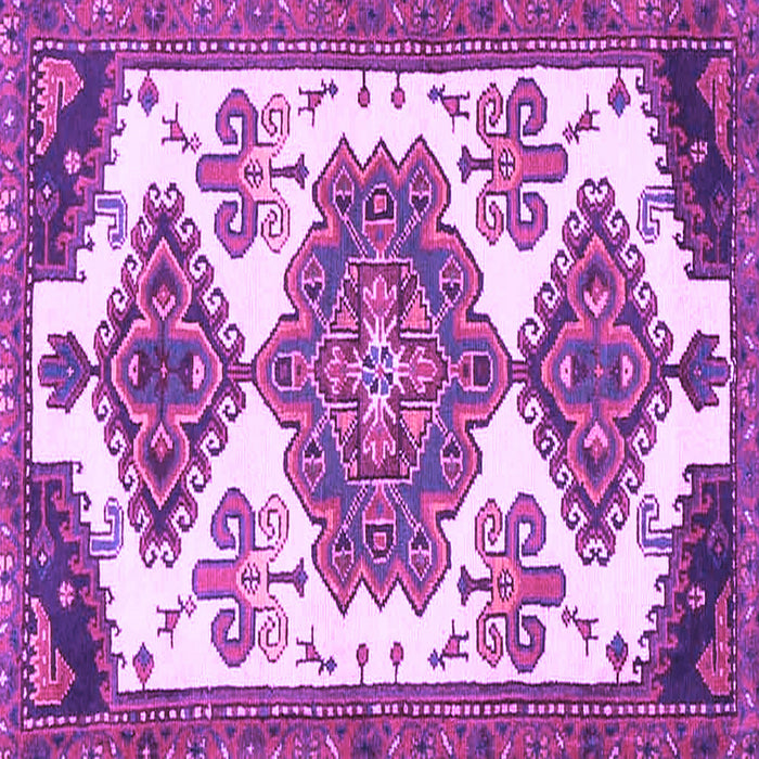Square Persian Purple Traditional Rug, tr4372pur