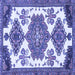 Square Persian Blue Traditional Rug, tr4372blu