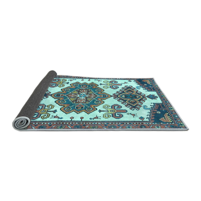 Sideview of Persian Light Blue Traditional Rug, tr4372lblu