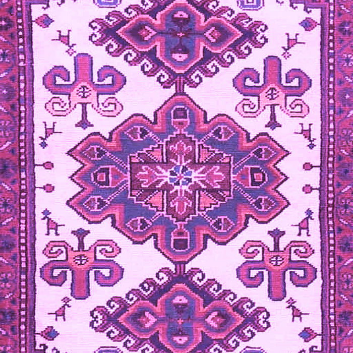 Machine Washable Persian Purple Traditional Area Rugs, wshtr4372pur