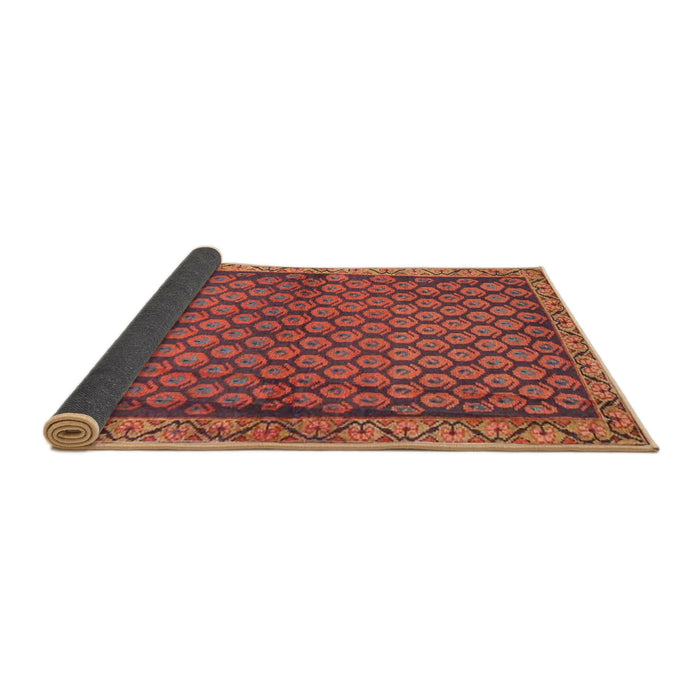 Sideview of Traditional Orange Persian Rug, tr4373