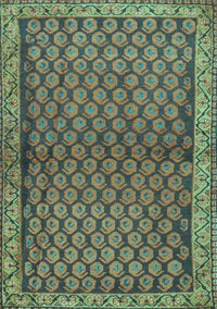 Persian Turquoise Traditional Rug, tr4373turq