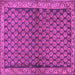 Square Persian Purple Traditional Rug, tr4373pur