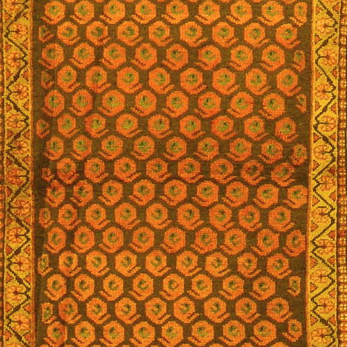Machine Washable Persian Yellow Traditional Rug, wshtr4373yw
